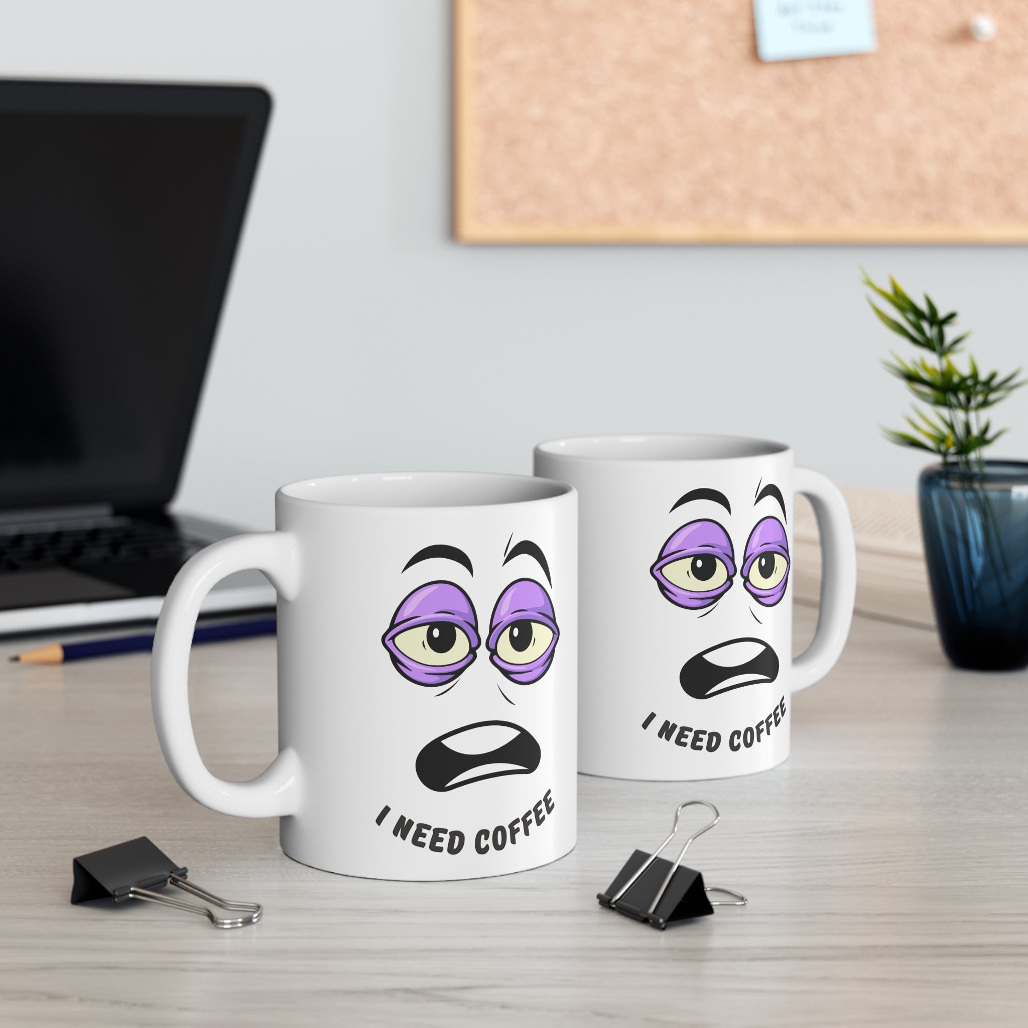 I Need Coffee Mug, I Need Coffee Cup for Coffee Lovers, Humorous Gift for Friends, Perfect for Office or Home